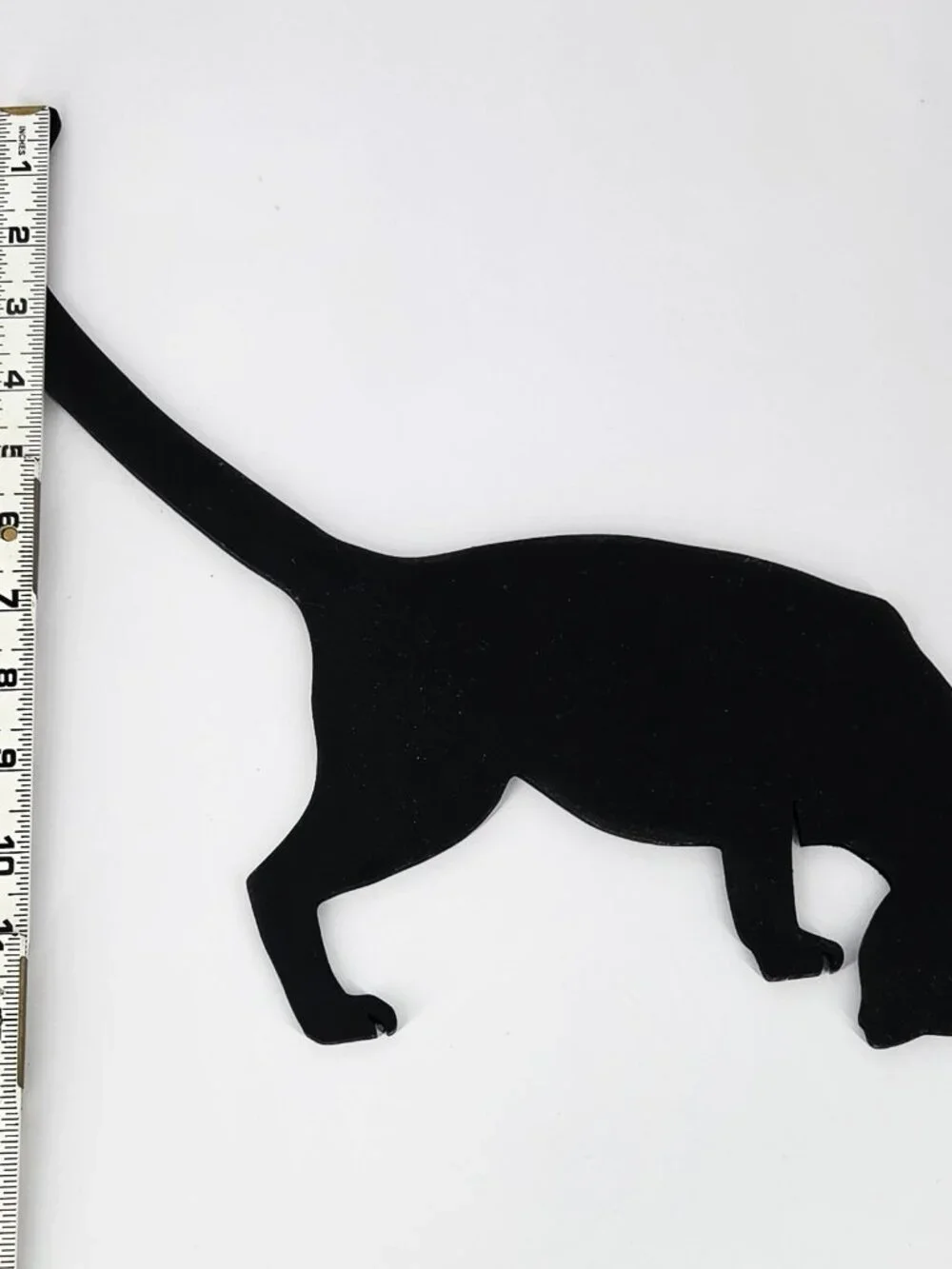 Pair VTG Silhouette Black Cats Door Topper Handmade Wood Doorframe Decor Hangers